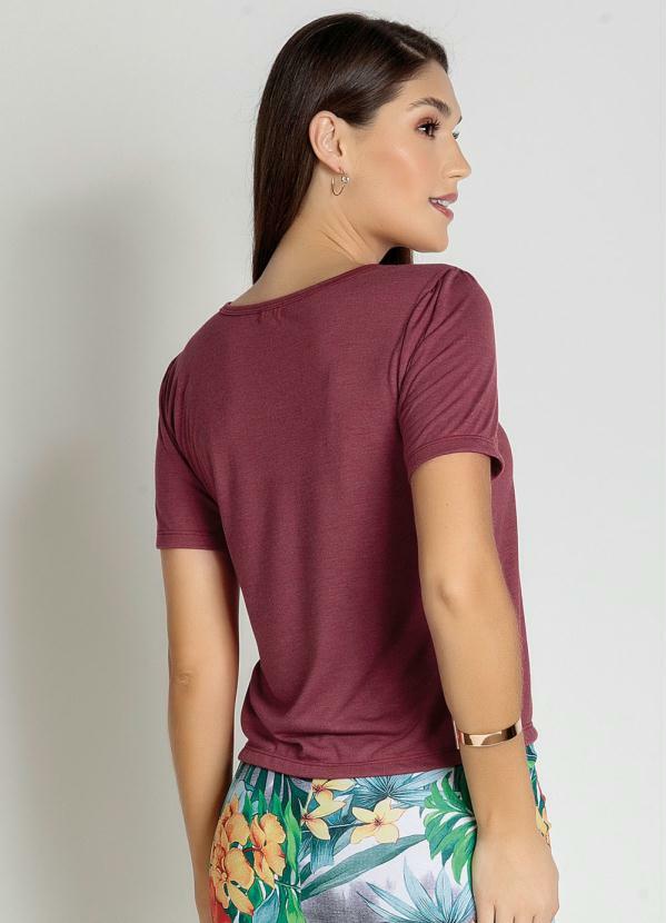Blusa com Manga 3/4 Bordô Moda Evangélica, Vermelho
Blusa com Manga 3/4 Bordô Moda Evangélica, Vermelho