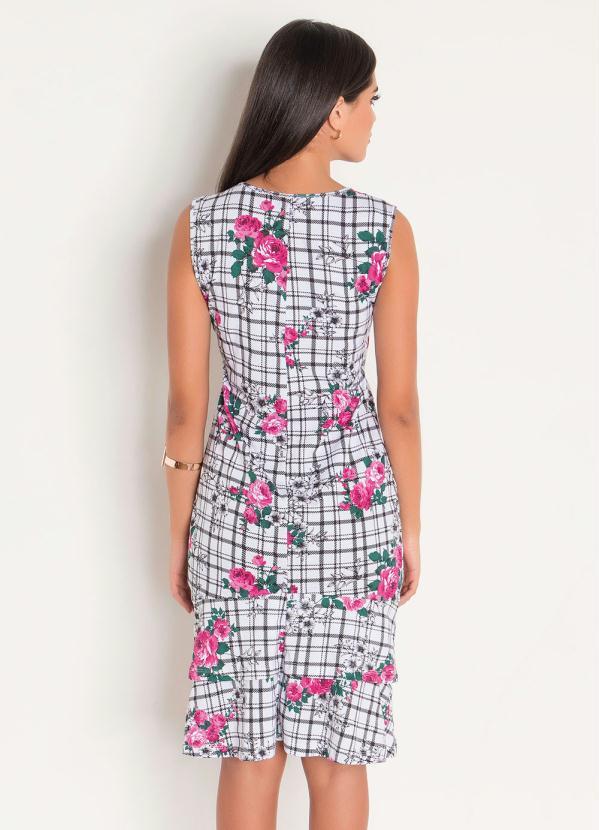 Vestido com Babado Xadrez Moda Evangélica, Branco
Vestido com Babado Xadrez Moda Evangélica, Branco