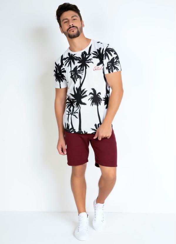 Camiseta Branca com Estampa Contrastante, Branco
Camiseta Branca com Estampa Contrastante, Branco