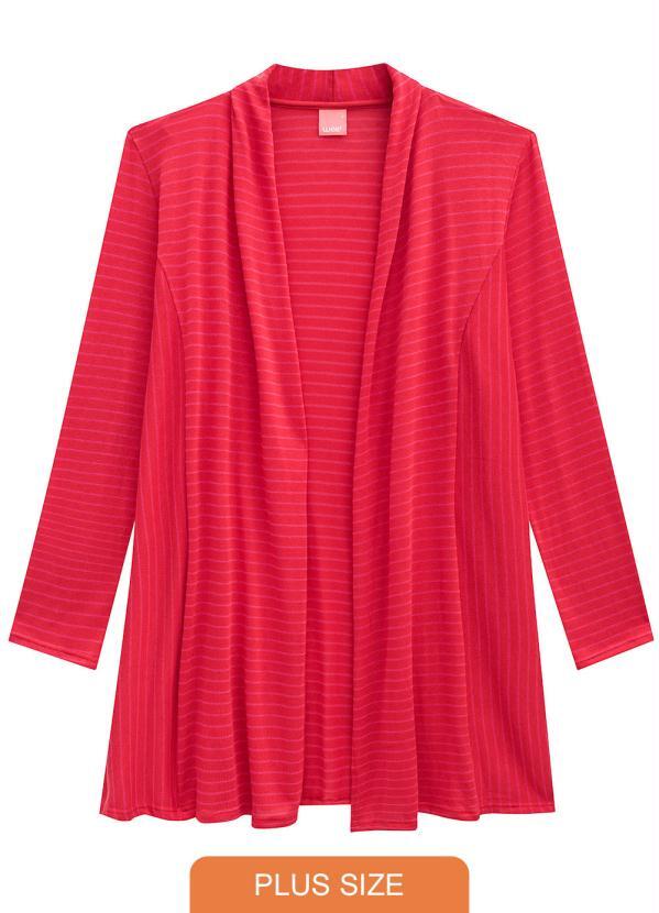Cardigan Vermelho Alongado em Malha
Cardigan Vermelho Alongado em Malha