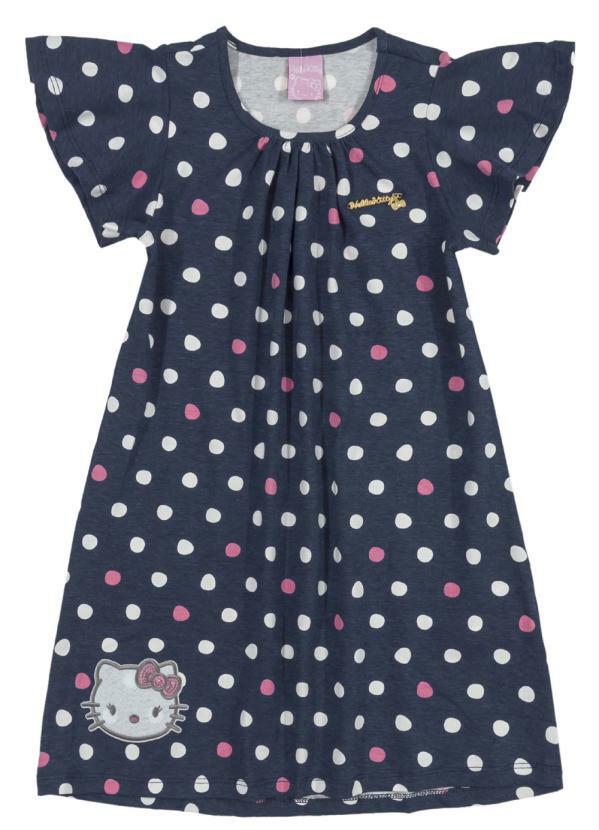 Vestido Infantil Poá Azul 
Vestido Infantil Poá Azul