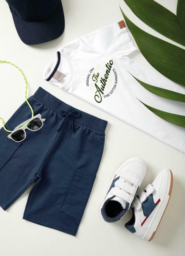 Conjunto Branco Authentic em Moletom Menino 
Conjunto Branco Authentic em Moletom Menino