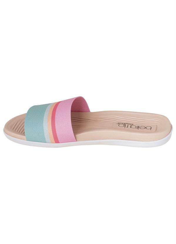 

Chinelo Beira Rio Rosa em Tecido, Estampado