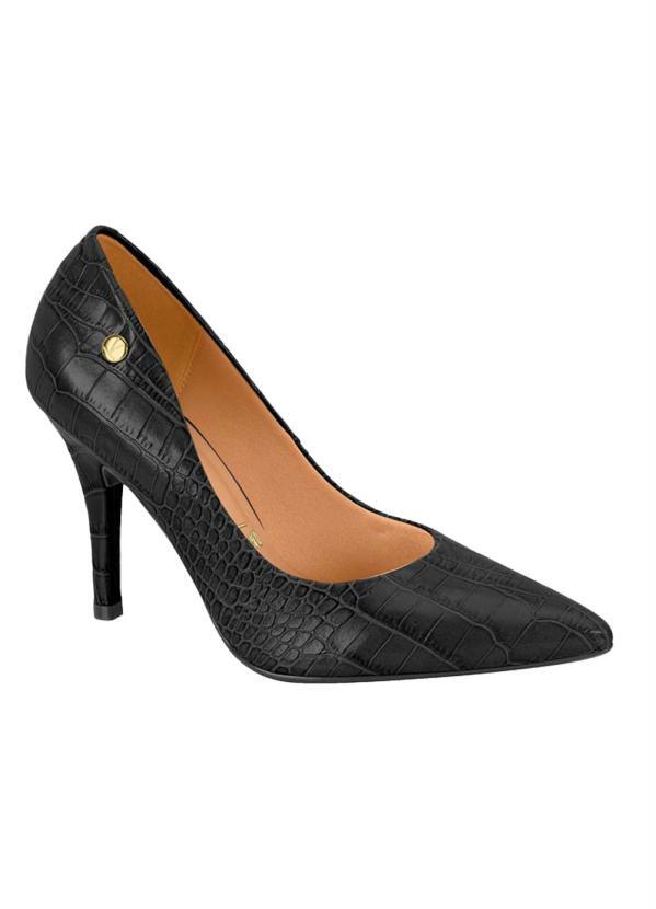 Scarpin Vizzano Preto em Sintético