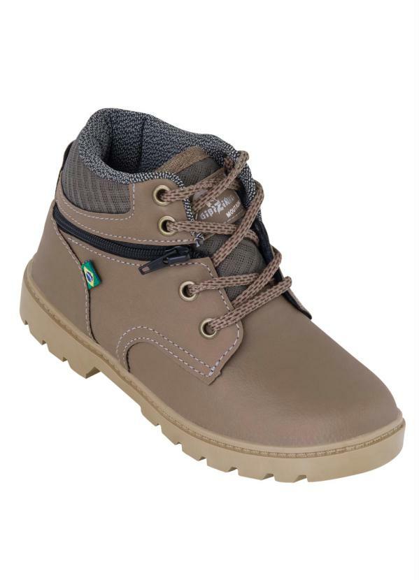 Bota Infantil Bege com Cano Médio