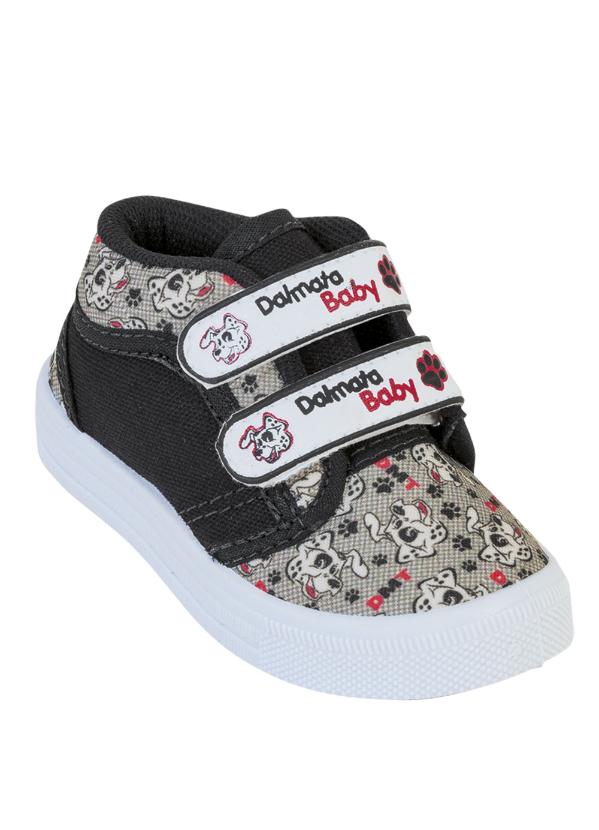 Tênis Infantil Preto com Fechamento em Velcro