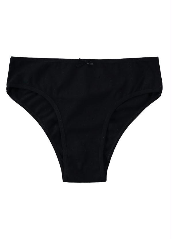 

Kit Preto Calcinha Reta com 3 Peças