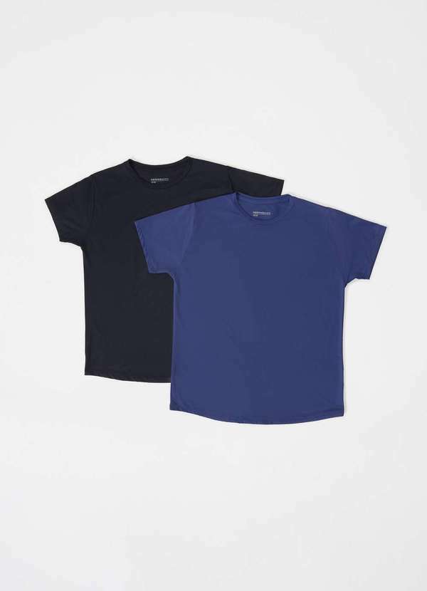 Kit com 2 Camisetas Esportivas Feminina Raglan Easy Care Multicores
