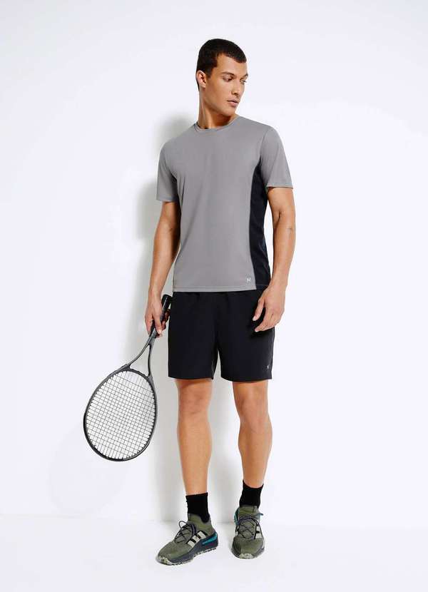 Vista 2 Bermuda Basica Esportiva Masculina Preto Hering Hering