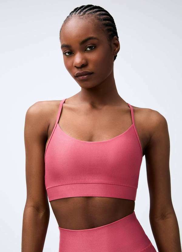 Top Esportivo Protecao Uv Rosa