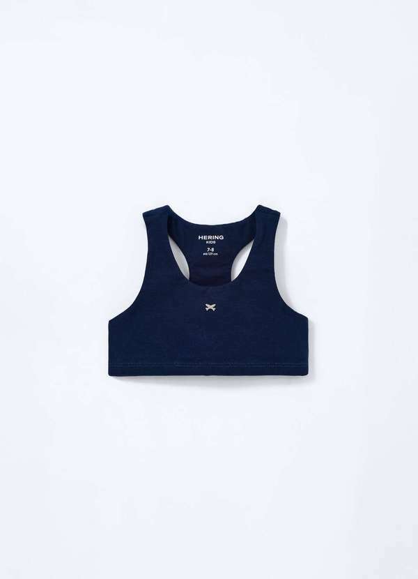Vista 2 Top Infantil Menina Toque Macio Azul Hering Kids Hering Kids