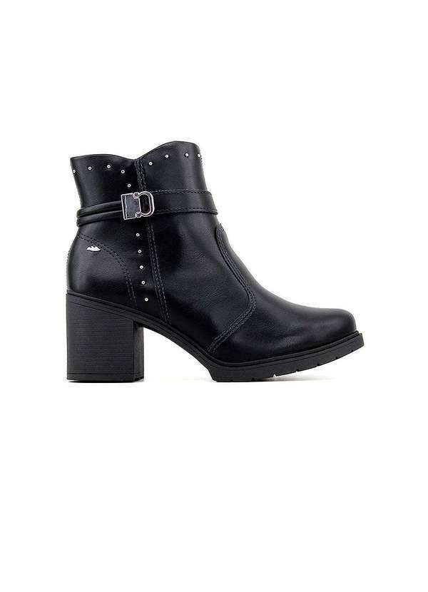 Bota Cano Curto Dakota Salto Bloco Preto Preto