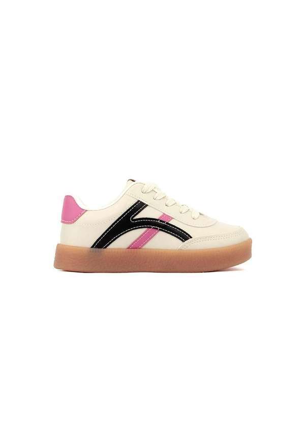 Tênis Casual Infantil Molekinha Off White Bege