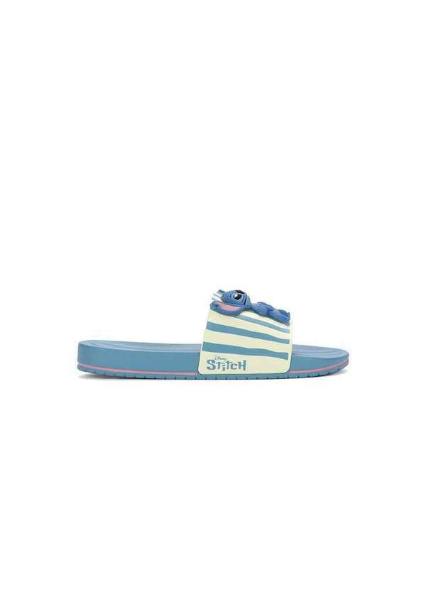 Chinelo Slide Grendene Stitch Disney Mania Plus Azul Azul