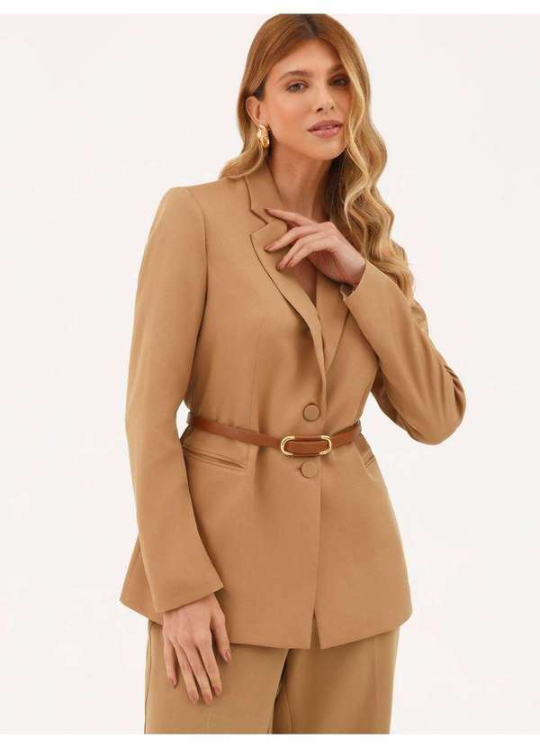 Blazer Alfaiataria Intermediário Canela Cassie
