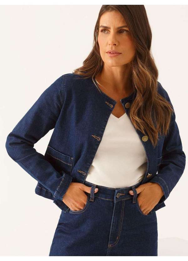Vista 2 Casaqueto Jeans Azul Escuro Vionara Principessa Principessa