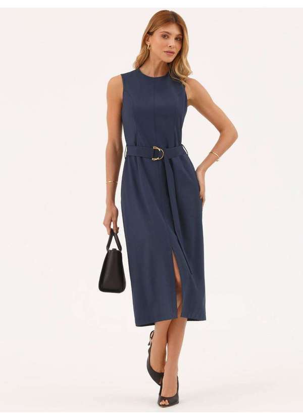 Vestido Alfaiataria Longuete Marinho Maris