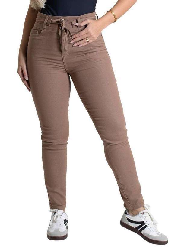 Calça Sarja Sawary Cropped - 276196 Bege