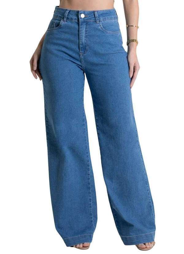 Calça Sawary Jeans Wide Leg - 279819 Azul