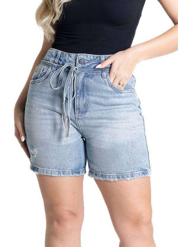 Vista 2 Shorts Jeans Sawary - 281349 Azul Sawary