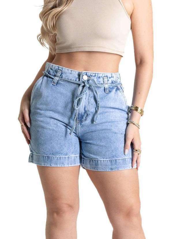 Vista 2 Shorts Jeans Sawary - 281362 Azul Sawary