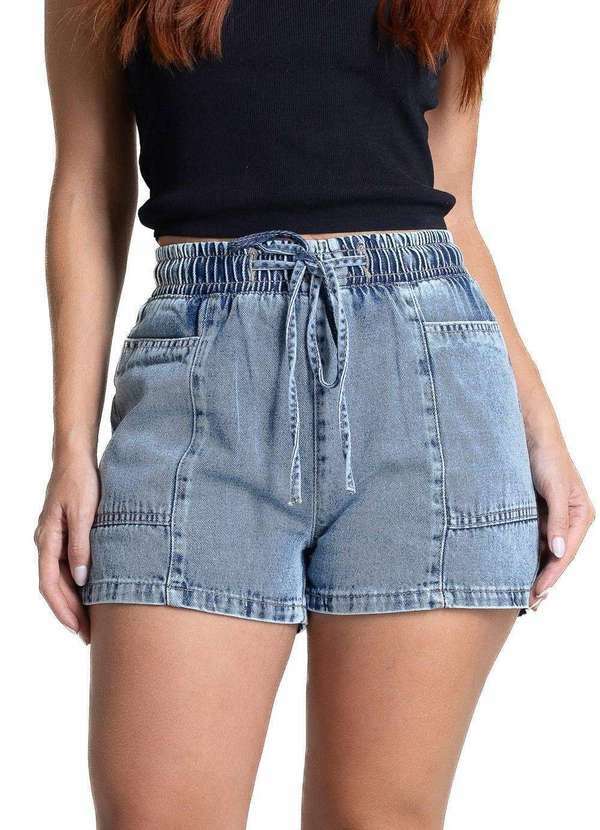 Vista 2 Shorts Jeans Sawary - 282122 Azul Sawary