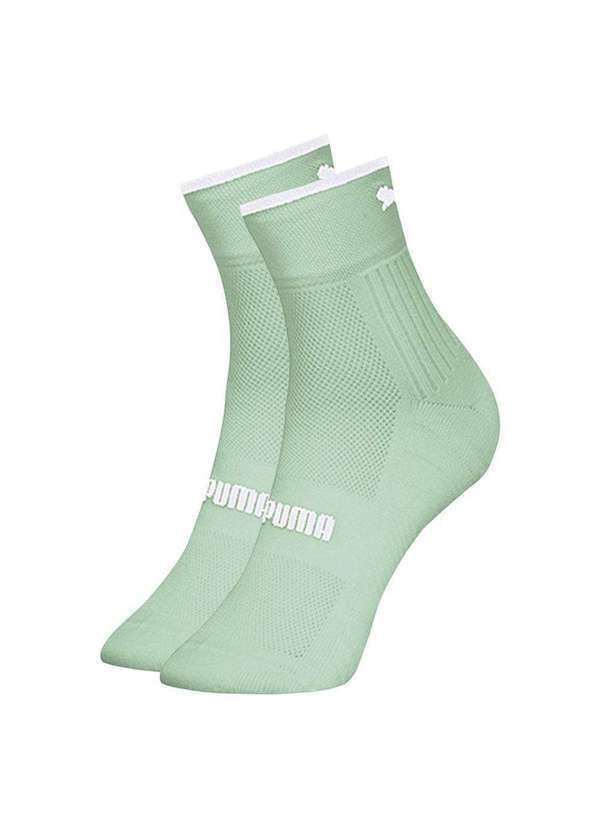 Vista 2 Meia Puma Cano Baixo Sport Feminina Verde Puma