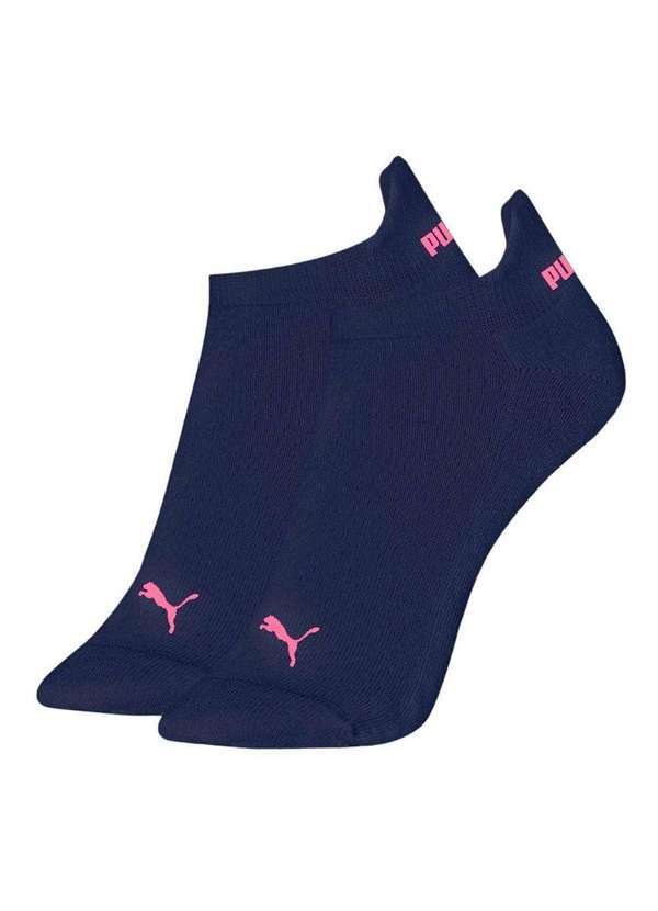 Vista 2 Meia Puma Sapatilha Esportiva Feminina Azul Puma
