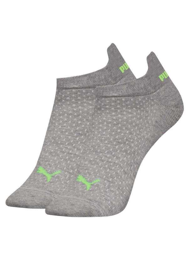 Vista 2 Meia Puma Sapatilha Esportiva Feminina Cinza Puma