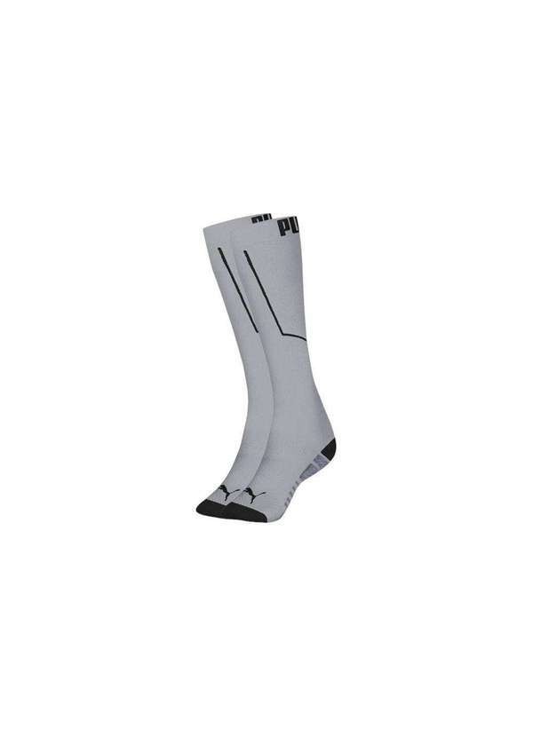 Vista 2 Meia Puma Cano 3/4 Esportiva Masculina Cinza Puma