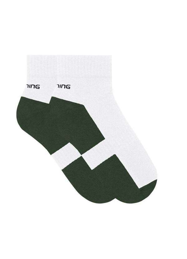 Vista 2 Meia Selene Esportiva Cano Baixo Masculina Branco SELENE