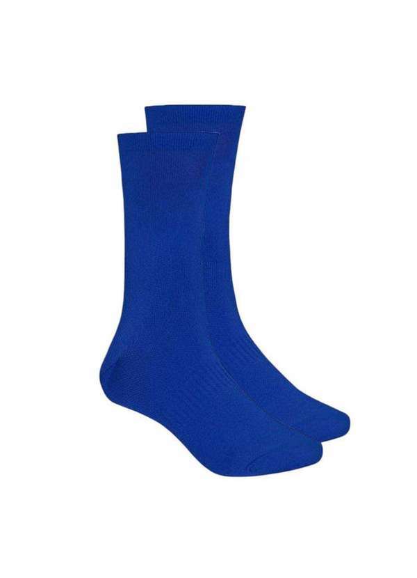 Vista 2 Meia Selene Esportiva Cano Longo Unissex Azul SELENE