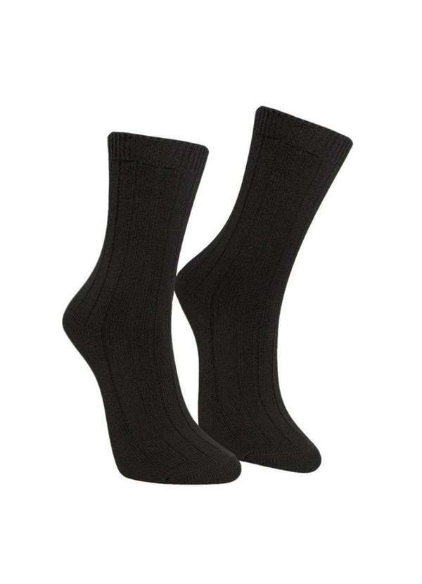 Vista 2 Meia Selene Inverno Masculina Preto SELENE