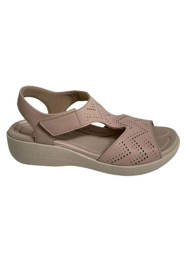 Vista 2 Sandália Piccadilly Fascite Anabela Feminina Nude Piccadilly
