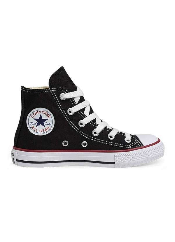 Vista 2 Tênis Converse All Star Chuck Taylor Hi Kids Preto Converse
