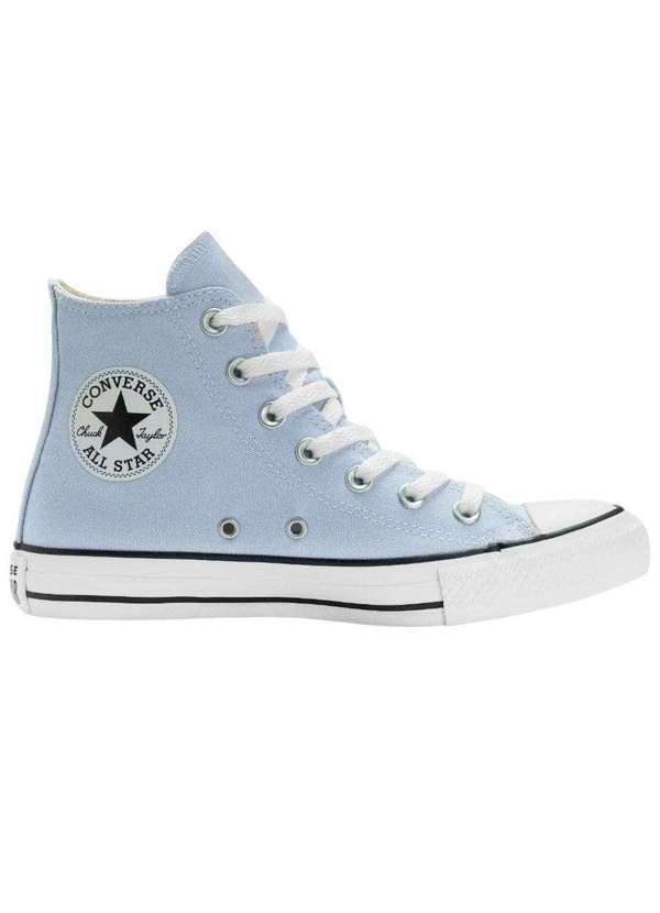 Vista 2 Tênis Converse All Star Chuck Taylor Seasonal Hi Feminino Azul Converse