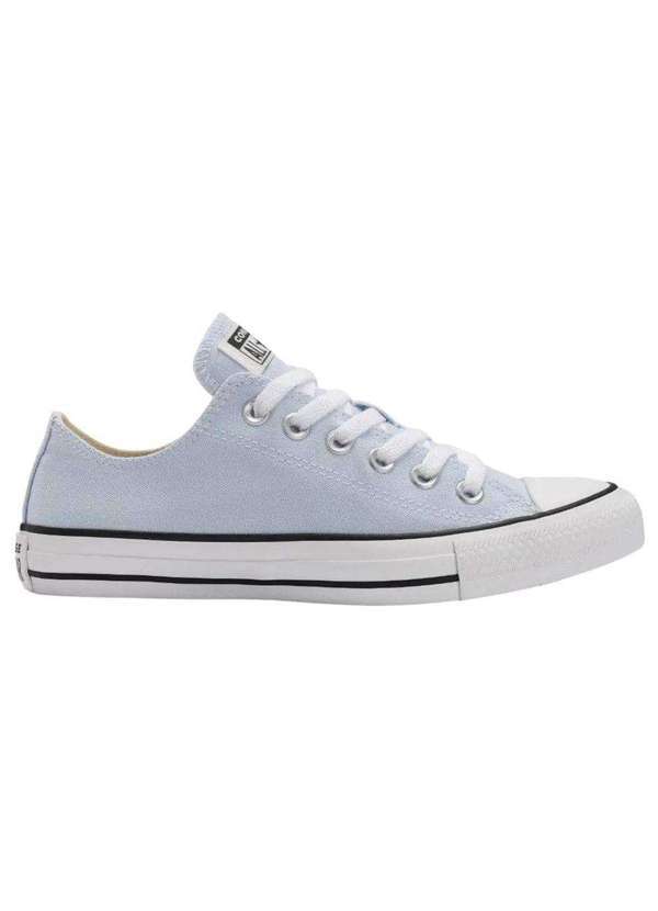 Vista 2 Tênis Converse All Star Chuck Taylor Seasonal Ox Feminino Azul Converse