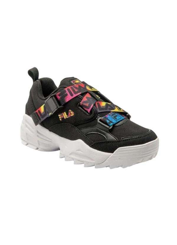 Vista 2 Tênis Fila Fast Charge Dark Tie Dye Feminino Preto Fila