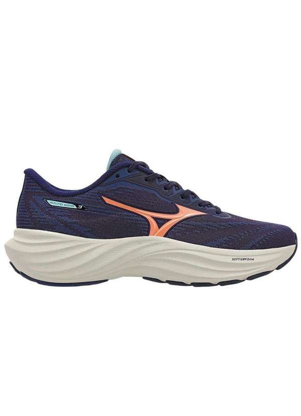 Vista 2 Tênis Mizuno Goya 3 Feminino Azul Mizuno