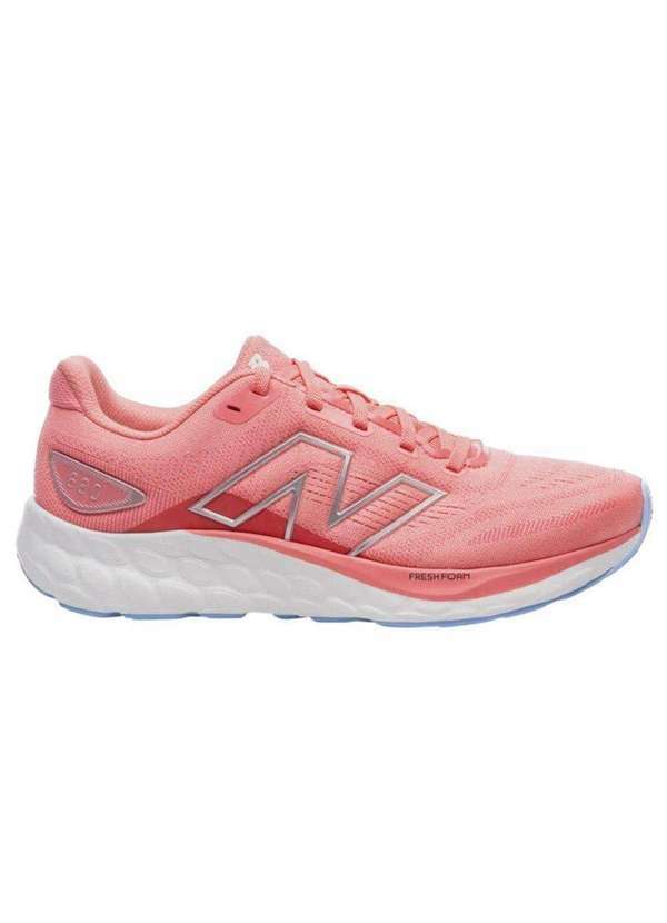 Vista 2 Tênis New Balance Fresh Foam 680v8 Feminino Rosa New Balance