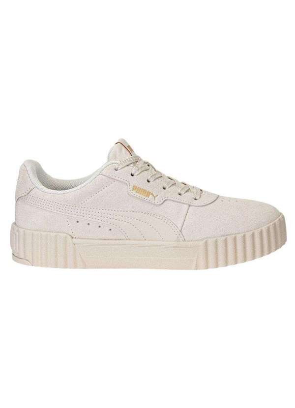 Vista 2 Tênis Puma Carina 3.0 Sd Bdp Feminino Bege Puma
