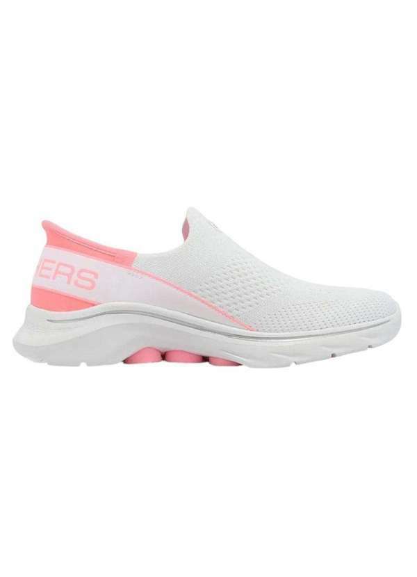 Vista 2 Tênis Skechers Go Walk 7 Mia Feminino Branco Skechers
