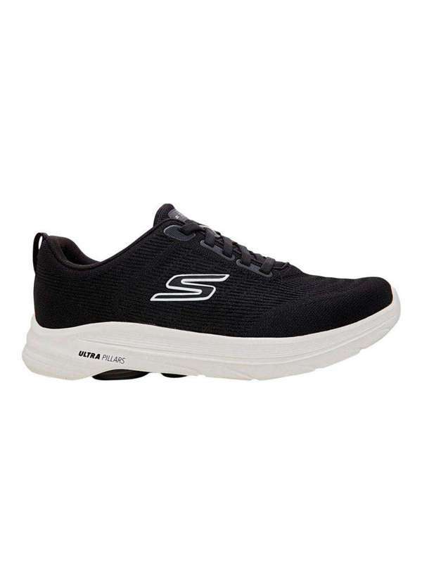 Vista 2 Tênis Skechers Go Walk 8 Nadia Feminino Preto Skechers