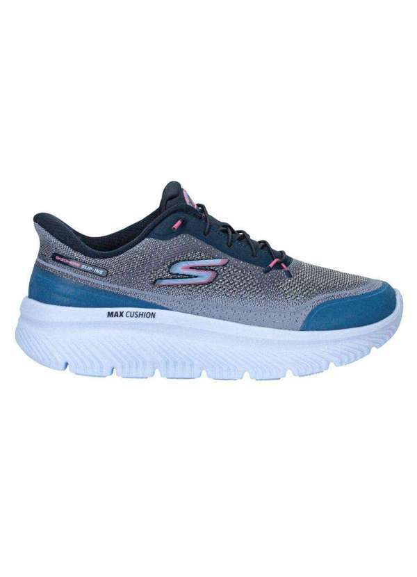 Vista 2 Tênis Skechers Go Walk Max Cushioning Hyper Feminino Azul Skechers