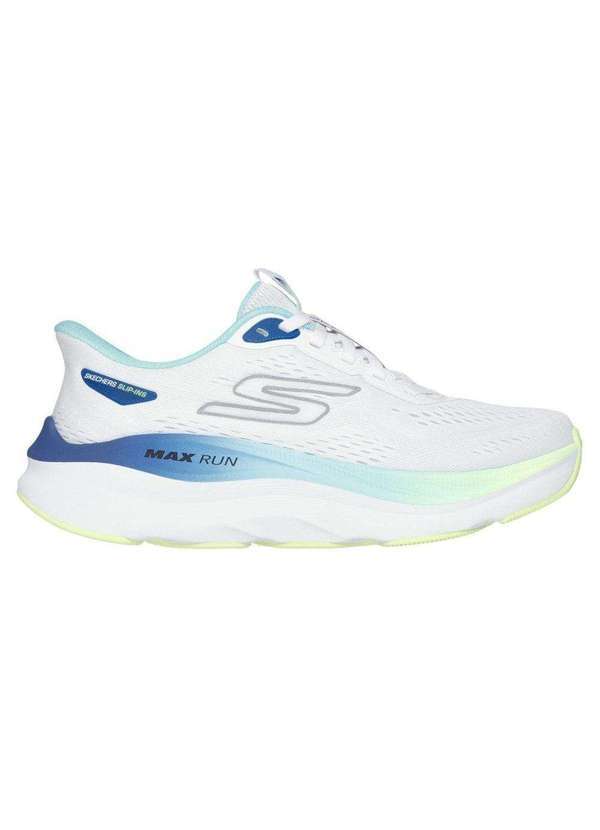Vista 2 Tênis Skechers Max Run Feminino Branco Skechers