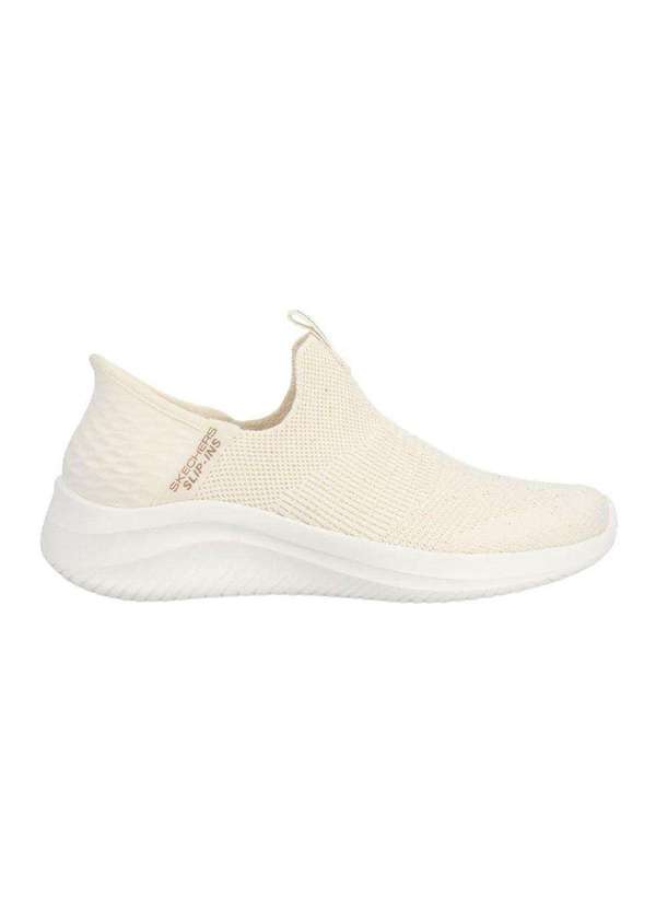 Vista 2 Tênis Skechers Ultra Flex 3.0 Feminino Bege Skechers