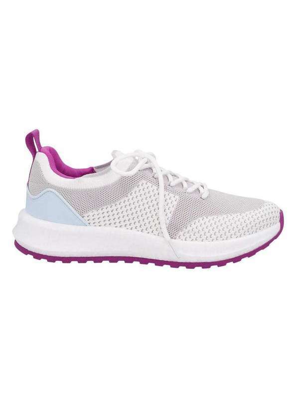 Vista 2 Tênis Usaflex Poofy Tricot Feminino Branco Usaflex