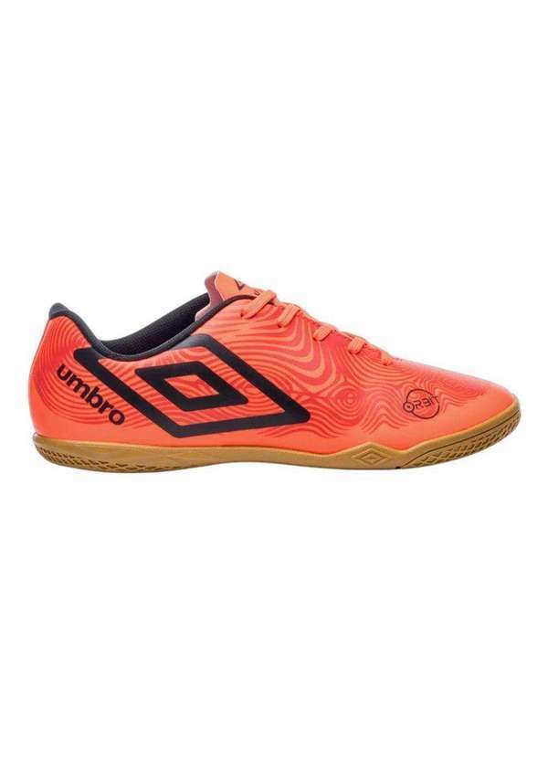 Vista 2 Chuteira Futsal Umbro Orbit Laranja Umbro