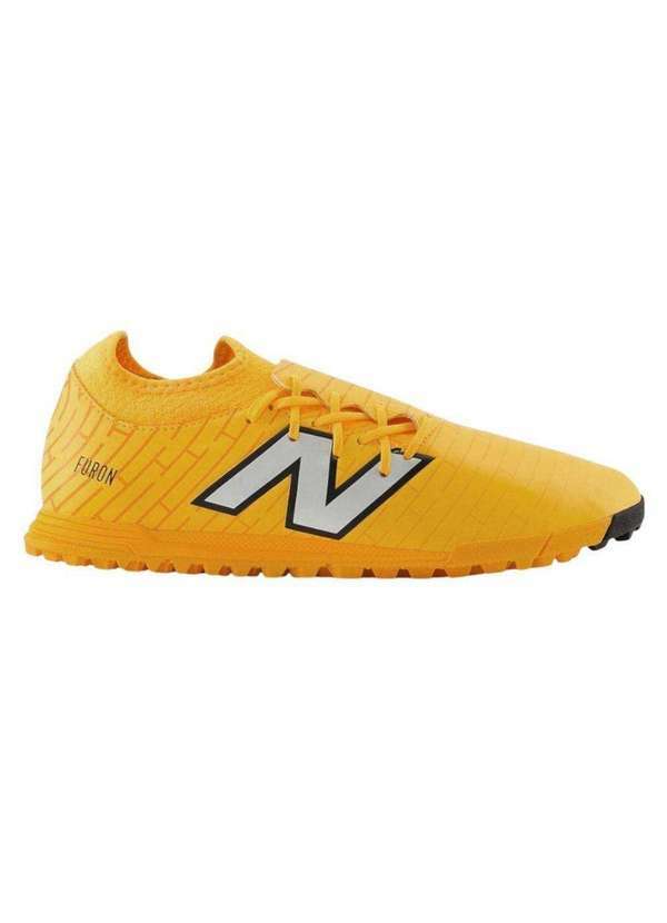 Vista 2 Chuteira Society New Balance Furon Dispatch Tf V7 Laranja