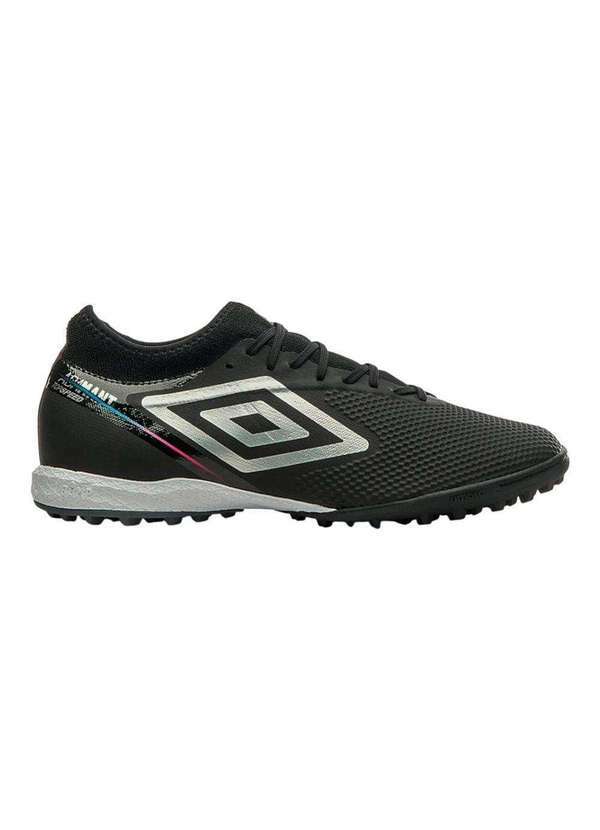 Vista 2 Chuteira Society Umbro Adamant Top Speed Preto Umbro